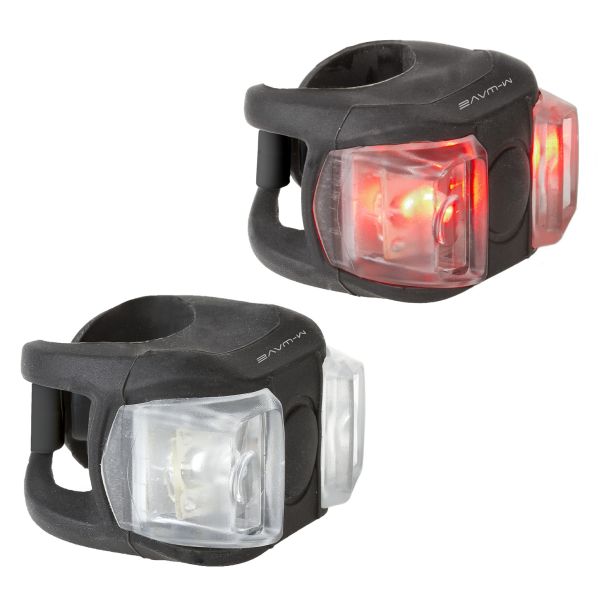 M-WAVE Cobra II battery flashing light set